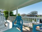 Enjoy the gorgeous water views from the deck
